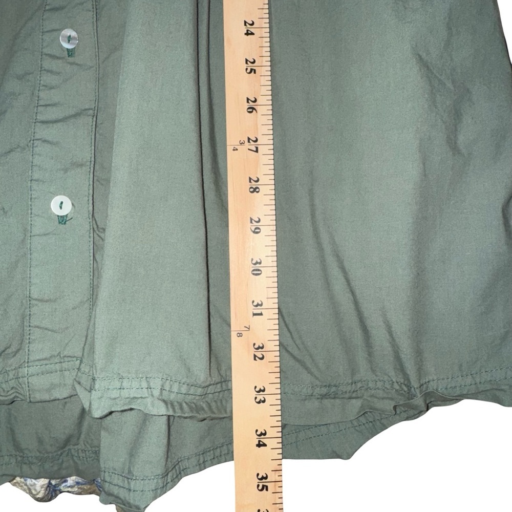 Free People Olive Green Babydoll Tunic Dress Oversized Boho Mini coastal boho - Picture 5 of 12